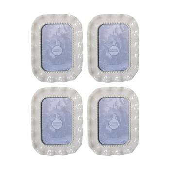 4x Urban Products Isla White Decorative Photo Frame Beaded Edge 4x6inch