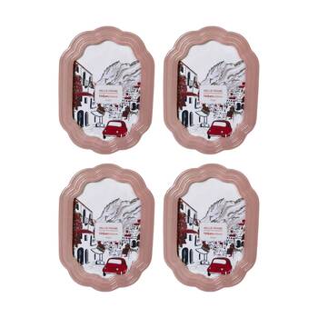 4x Urban Products Millie Pink Decorative Floral Photo Frame 4x6inch