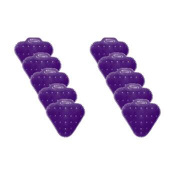 10pc Cleanstar Anti-Splash Urinal Screens Lavander Scent Odour Control Purple
