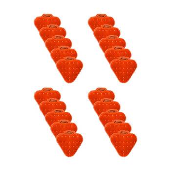 2x 10pc Cleanstar Anti-Splash Urinal Screens Mango Scent Odour Control Orange