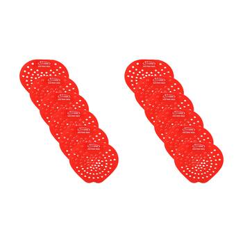 12pc Cleanstar Flat Cherry Fragrance PVC Hygienic Urinal Screens Red