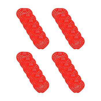 2x 12pc Cleanstar Flat Cherry Fragrance PVC Hygienic Urinal Screens Red