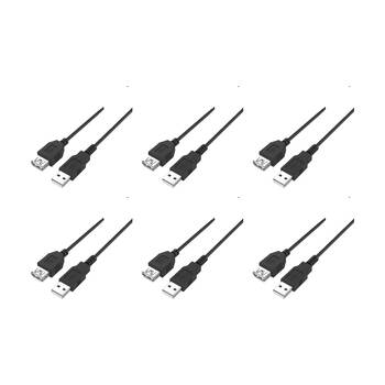 6PK Comsol Type-A-Male to Type-B-Male USB 2.0 Peripheral Cable USB2-AA-01 1M