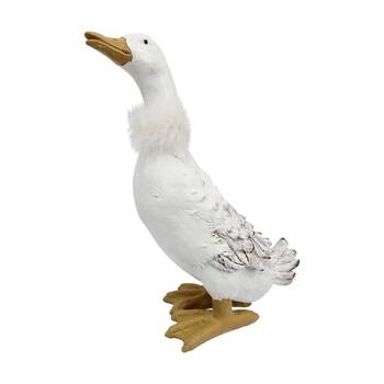 LVD Mrs Featherby Duck Resin Ornament Home & Garden Decor 32.5x16.5x12cm