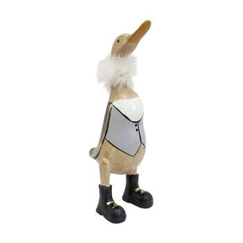 LVD Tall Duck Howard Resin Figurine Quirky Tuxedo Home Decor 29.5x13x9.5cm