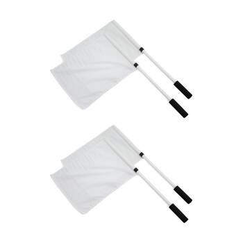 2x 2pc Victor Sports AFL Goal Umpire Flags With PVC Poles & Carry Bag