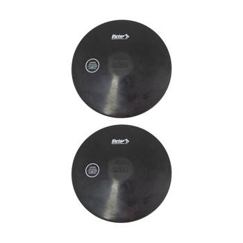 2PK Victor Sports Rubber Discus Durable Training Beginner Use 2kg