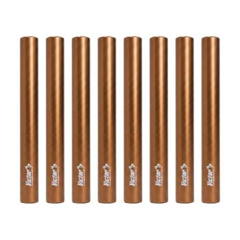 8PK Victor Sports Aluminium Relay Baton Lightweight Smooth Ends Bronze Junior