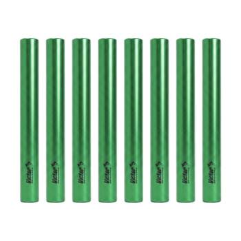 8PK Victor Sports Aluminium Relay Baton Lightweight Smooth Ends Green Junior