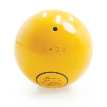 Victor Sports Shot Put Cast Iron Unturned Weight Yellow 1.5kg