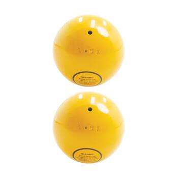 2PK Victor Sports Shot Put Cast Iron Unturned Weight Yellow 1.5kg