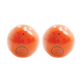 2PK Victor Sports Shot Puts Cast Iron Unturned Weight Orange 2kg