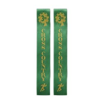 2x 50pc Victor Sports Cross Country Ribbons 3rd Place Polyester 3x17cm