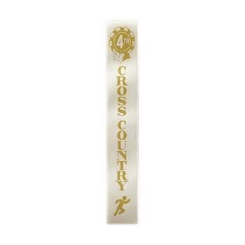 50pc Victor Sports Cross Country Ribbons 4th Place Polyester 3x17cm