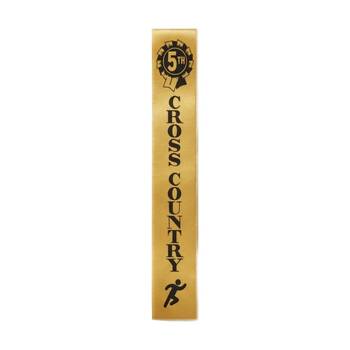 50pc Victor Sports Cross Country Ribbons 5th Place Polyester 3x17cm