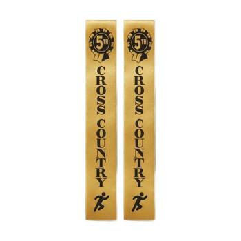 2x 50pc Victor Sports Cross Country Ribbons 5th Place Polyester 3x17cm