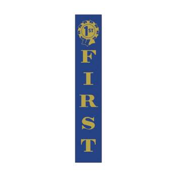 100pc Victor Ribbons 1st Place Polyester Winner Award Blue 3x17cm