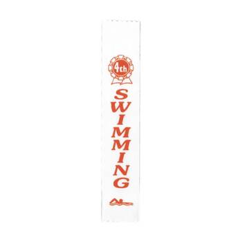 100pc Victor Sports Swimming Ribbons 4th Place Polyester 3x17cm