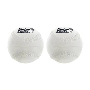 2PK Victor Sports Softball Rubber Kapok Durable Practice Training 12 In