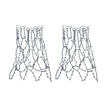 2PK Victor Sports Chain Basketball Net Galvanised Steel Fits Standard