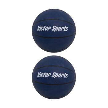 2PK Victor Sports Heavy Duty Durable Rubber Basketball Blue Size 5