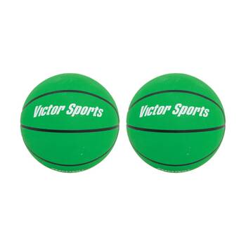2PK Victor Sports Heavy Duty Durable Rubber Basketball Green Size 5