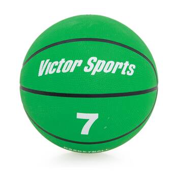Victor Sports Heavy Duty Durable Rubber Basketball Green Size 7