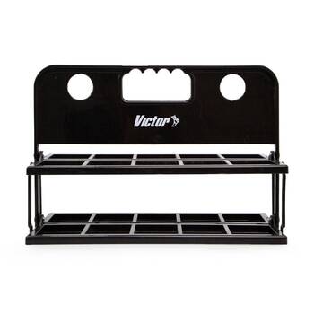 Victor Sports Collapsible Handheld Bottle Holder For 10 Bottles Black