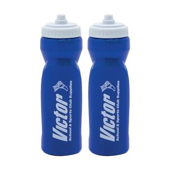 2PK Victor Sports Leak Proof Athlete Water Bottle Blue 800ml W/ Sure Shot Lid