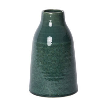 E Style Zara Vase Glazed Ceramic Decorative Piece Green 17x17x28cm