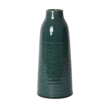 E Style Zara Vase Glazed Ceramic Decorative Piece Green 17x17x40cm
