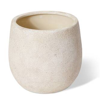 E Style Olsen Pot Ceramic Vessel Stylish Home Decor Cream 16x16x15cm