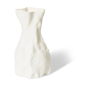 E Style Shikha Vase Porcelain Elegant Decorative Piece White 17x17x29cm