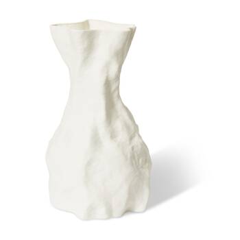 E Style Shikha Vase Porcelain Elegant Decorative Piece White 23x22x37cm