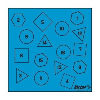 Victor Sports Activity Mat Numbered 1-16 Heavy-Duty Nylon 1x1m