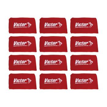 12PK Victor Bean Bag Solid Plastic Fill Educational Sport Red 10x15cm
