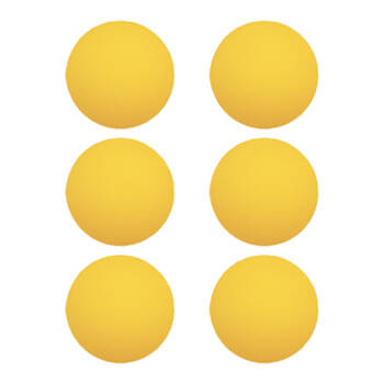 6PK Victor Sports Catch Net Replacement Ball Smooth Surface Training Yellow