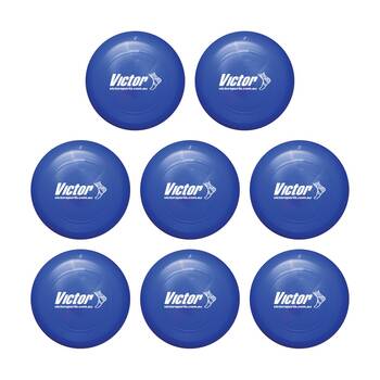 8PK Victor Sports Deluxe Flying Gliding Disc Activity Training Game Blue 27cm