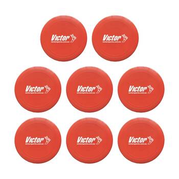 8PK Victor Sports Deluxe Flying Gliding Disc Activity Training Game Red 27cm