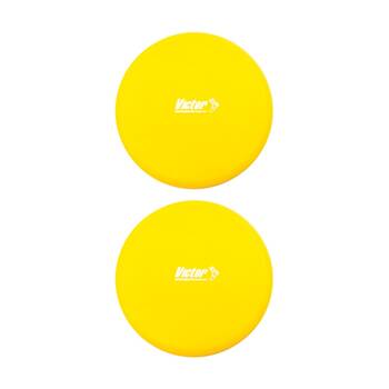 2PK Victor Sports Foam Flying Gliding Disc Lightweight Activity Game Yellow