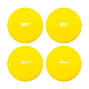 4PK Victor Sports Foam Flying Gliding Disc Lightweight Activity Game Yellow