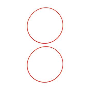 2PK Victor Sports Hoop Versatile Agility Training Obstacle Course Red 61cm