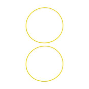 2PK Victor Sports Hoop Versatile Agility Training Obstacle Course Yellow 61cm