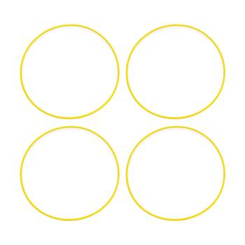 4PK Victor Sports Hoop Versatile Agility Training Obstacle Course Yellow 61cm