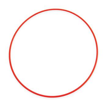 Victor Sports Hoop Versatile Agility Training Obstacle Course Red 76cm
