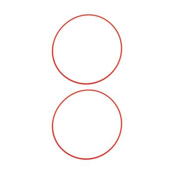 2PK Victor Sports Hoop Versatile Agility Training Obstacle Course Red 76cm