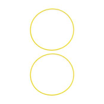 2PK Victor Sports Hoop Versatile Agility Training Obstacle Course Yellow 76cm