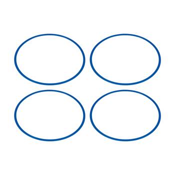 4PK Victor Sports Flat Circular Hoop For Fitness Agility Training Blue 70cm