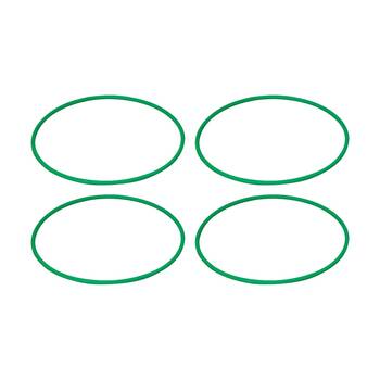 4PK Victor Sports Flat Circular Hoop For Fitness Agility Training Green 70cm