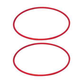 2PK Victor Sports Flat Circular Hoop For Fitness Agility Training Red 70cm